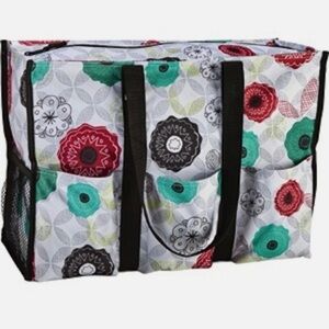 Thirty-One Super Organizing Tote Organic Poppy